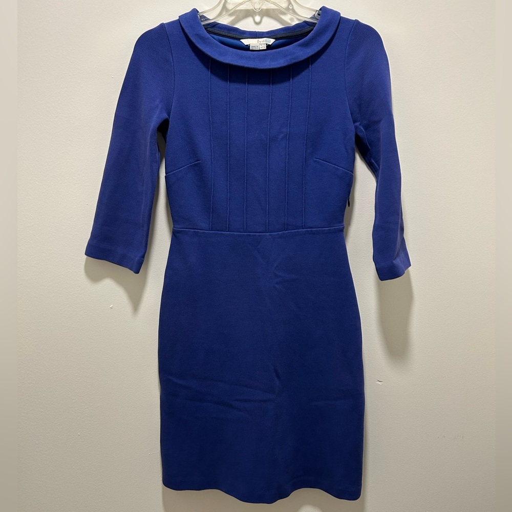 Boden Royal Blue Quarter Sleeve Dress